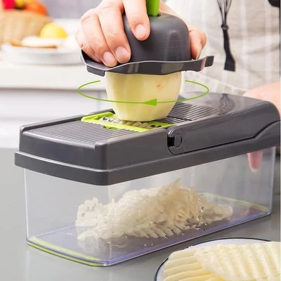 Vegetable Chopper Multifunctional 8 Blades Grater Slicer 7 Vegetable Chopper Multifunctional 8 Blades Grater Slicer - Image 5