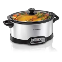 Hamilton Beach 7qt Programmable Slow Cooker - Sliver: Stoneware Pot, Stay-Cool Handles, 4 Settings, 1-Year Warranty 17 Hamilton Beach 7qt Programmable Slow Cooker - Sliver: Stoneware Pot, Stay-Cool Handles, 4 Settings, 1-Year Warranty -Target KitchenAid GUEST dfdf4c2e 0369 4537 9cec 1a88150bbf6c