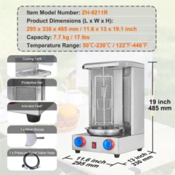 VEVOR Shawarma Grill Machine, 13 Lbs Capacity, Chicken Cooker Machine With 2 Burners, Gas Vertical Broiler Gyro Rotisserie Oven Doner Kebab Machine -Target KitchenAid GUEST dff41224 f3ff 4793 bc09 c6367a08d4e5