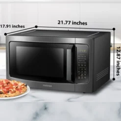 Toshiba 1.6 Cu. Ft. 1200-Watt Countertop Microwave Oven (Black Stainless Steel) 9 Toshiba 1.6 Cu. Ft. 1200-Watt Countertop Microwave Oven (Black Stainless Steel) -Target KitchenAid GUEST e04fc58c 9a22 4262 b436 7efd43ded2ea