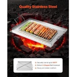 VEVOR Stainless Steel Griddle, 23x16 Inch Universal Flat Top Rectangular Plate, Gas Grill Griddle For BBQ Grill, Teppanyaki, Silver 11 VEVOR Stainless Steel Griddle, 23x16 Inch Universal Flat Top Rectangular Plate, Gas Grill Griddle For BBQ Grill, Teppanyaki, Silver -Target KitchenAid GUEST e0522cd3 28f5 48ba 9dd9 6d3050a77932
