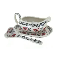 Blue Rose Polish Pottery S119 Manufaktura Gravy Boat Plate & Ladle 33 Blue Rose Polish Pottery S119 Manufaktura Gravy Boat Plate & Ladle -Target KitchenAid GUEST e05d2c5b 9977 432f 8307 4055b6361185