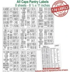 Talented Kitchen 136 Pantry Labels For Food Containers, Preprinted Black All-Caps Kitchen Organization Labels For Pantry Organization 16 Talented Kitchen 136 Pantry Labels For Food Containers, Preprinted Black All-Caps Kitchen Organization Labels For Pantry Organization -Target KitchenAid GUEST e08c9e16 1e75 4800 b3e7 c68d09180ede