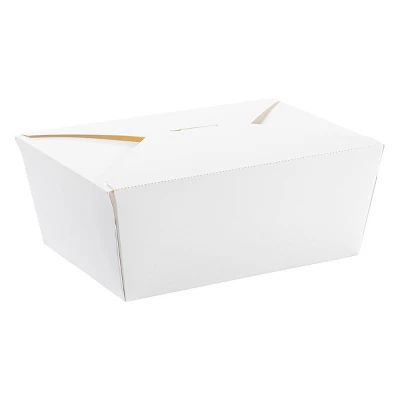 Inno-Pak 75 Oz Paper Food Box White #4 Size - Case Of 90 3 Inno-Pak 75 Oz Paper Food Box White #4 Size - Case Of 90