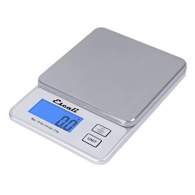 Escali Vera Compact Digital Scale: Stainless Steel Kitchen Food Scale, LCD Display, 4.4 Lb Capacity, Battery Included 3 Escali Vera Compact Digital Scale: Stainless Steel Kitchen Food Scale, LCD Display, 4.4 Lb Capacity, Battery Included