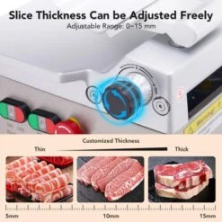 ODK Automatic Meat Slicer, 550W Meat Slicer Machine With 12" Carbon Steel Blade And Adjustable Thickness From 0¡«14 Mm, Suitable For Home Use -Target KitchenAid GUEST e09e6a90 da97 4ffd b447 08fdffca9649