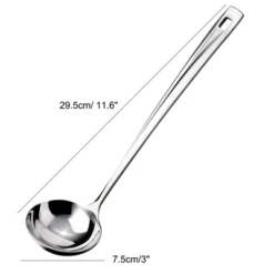 Unique Bargains Stainless Steel Ladle Kitchenware Spoons 11.6" Silver Tone 1 Pc -Target KitchenAid GUEST e0a48529 598d 48ae a1bc f1e415017352