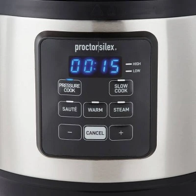Proctor Silex 3qt Pressure Cooker 34503: Small Electric Cooker, 700W, Dishwasher-Safe, Automatic Pressure Control 3 Proctor Silex 3qt Pressure Cooker 34503: Small Electric Cooker, 700W, Dishwasher-Safe, Automatic Pressure Control