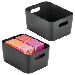Metal Storage Bin With Handles - Set Of 2 - Black -Target KitchenAid GUEST e0bef0c4 c4db 4fcc 992b cf3582e05a27