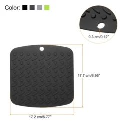 Unique Bargains Silicone Heat Resistant Trivet Pads 4 Pcs