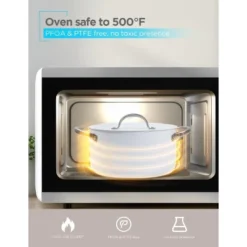 Black & Decker BLACK+DECKER 9-Piece Ceramic White Aluminum Cookware Set, Pots And Pans Set With Ceramic Non-Stick Coating 12 Black & Decker BLACK+DECKER 9-Piece Ceramic White Aluminum Cookware Set, Pots And Pans Set With Ceramic Non-Stick Coating -Target KitchenAid GUEST e2516941 73b6 4d2c 9dca 294205bb9875