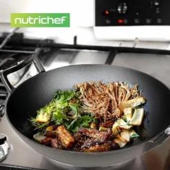 NutriChef 5.8-Quart Pre-Seasoned Cast Iron Wok With Wooden Lid NCCIWOK60 - Black 11 NutriChef 5.8-Quart Pre-Seasoned Cast Iron Wok With Wooden Lid NCCIWOK60 - Black -Target KitchenAid GUEST e28b1136 9fcc 4718 9fe7 67ba826e03f5