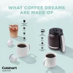 Cuisinart Coffee Center 2-in-1 Coffee Maker And Single-Serve Brewer Stainless Steel SS-16: Programmable, 12 Cup Capacity 18 Cuisinart Coffee Center 2-in-1 Coffee Maker And Single-Serve Brewer Stainless Steel SS-16: Programmable, 12 Cup Capacity -Target KitchenAid GUEST e2beb50c dae3 4373 8979 e5272fa19644
