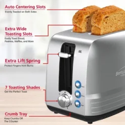 Brentwood Select Extra Wide Stainless Steel Toaster -Target KitchenAid GUEST e2cc55bb 35ec 47bb 84fc e639bfe913c8
