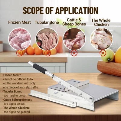 Blade Family Restaurant Manual Meat Slicer, Portable Frozen Meat Slicer, Stainless Steel Vegetable Slicer, Beef And Lamb Roll Slicer 5 Blade Family Restaurant Manual Meat Slicer, Portable Frozen Meat Slicer, Stainless Steel Vegetable Slicer, Beef And Lamb Roll Slicer - Image 3