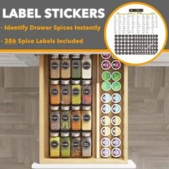 Spice Drawer Organizer With 20 Glass Spice Jars, 386 Labels, For Kitchen Drawers,Black 11 Spice Drawer Organizer With 20 Glass Spice Jars, 386 Labels, For Kitchen Drawers,Black -Target KitchenAid GUEST e31fbcab 1ccc 4ae3 a3d9 94e035d2d16c