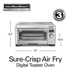 Hamilton Beach Professional Sure - Crisp Air Fry Digital Toaster Oven 31241: Countertop Convection, 1500W, Silver -Target KitchenAid GUEST e3ae7f3d d105 4b59 a09e 1e5ac5350011