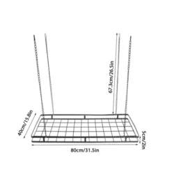 YIYIBYUS 31.5 Inches Ceiling Pot Rack And Pan Rack For Ceiling With 12 Hooks -Target KitchenAid GUEST e3b564cb c4db 41b1 b3ad 56c3dac6b0bb