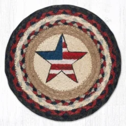 Earth Rugs Americana Star Jute Trivet – 10"x10" Round Braided Hot Pad, Hand-Stenciled Red White Blue Patriotic Design 7 Earth Rugs Americana Star Jute Trivet – 10"x10" Round Braided Hot Pad, Hand-Stenciled Red White Blue Patriotic Design -Target KitchenAid GUEST e3ff5b7c baa7 428b 95f9 6a0c0fc90d8b