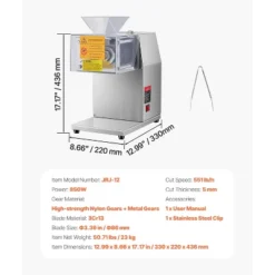 VEVOR Meat Cutter Machine, 850W Meat Slicer, 551 Lb/h Commercial Meat Cutting Machine Stainless Steel, 5 Mm Thickness, Detachable Blades, Silver -Target KitchenAid GUEST e40d624b c95d 4f80 8474 3399b0c8bcb2