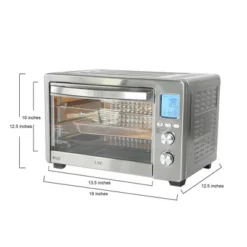 LNC 34-Qt 1750W Stainless Steel Air Fryer Toaster Oven With Fry Basket, 12 Cooking Modes, LCD Screen, 6-Slice -Target KitchenAid GUEST e42f46b0 2d0d 4948 8eea f0332de020e2