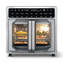 Kitchen Elite 16 Qt French Door Air Fryer Oven, Countertop Cooker W/ LED Display