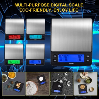 American Weigh Scales Barista Series Kitchen Coffee Weight Scale Digital Bright Back-lit LCD Display 6.6lb Capacity 9 American Weigh Scales Barista Series Kitchen Coffee Weight Scale Digital Bright Back-lit LCD Display 6.6lb Capacity - Image 7