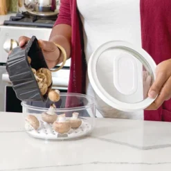 IDesign Round Produce Bin With Drainage Tray And Lid - Set Of 4 - Clear -Target KitchenAid GUEST e4aab0cb 3c64 401e af98 b5e2e5770d71