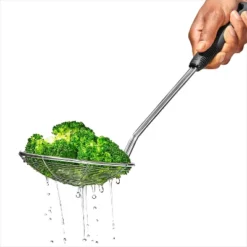 OXO Stainless Steel Scoop And Strain Skimmer Black: Dishwasher-Safe Skimmer Spoon, 14.6" Length, 5.4" Head Diameter -Target KitchenAid GUEST e5269810 266a 42ab 8579 b6ac033e1aab