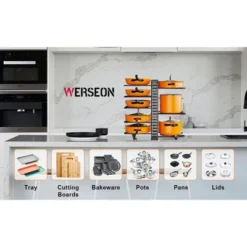 Pot Organizer Rack 8 Tiers Pots And Pans Organizer, Pot Lid Organizer For Kitchen Cabinet Cookware Organizers And Storage,Upgraded -Target KitchenAid GUEST e580720f 1d70 4c40 85b8 aed651543b33