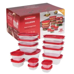 Rubbermaid 28pc Easy Store Rectangle Square Food Storage Container Set Red -Target KitchenAid GUEST e5f0bc98 57ac 4258 b352 aeae4b1a3859