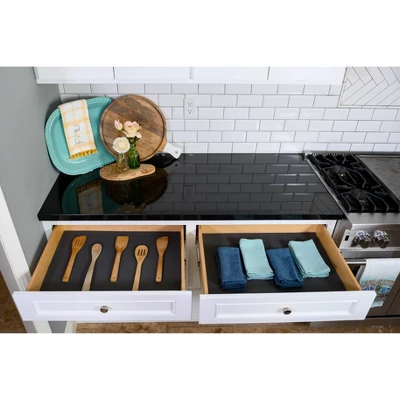 Con-Tact Grip Excel Single Pack 20"x24' Graphite: Non-Adhesive Nonskid Shelf & Drawer Liner For Cabinets, Dark Gray 6 Con-Tact Grip Excel Single Pack 20"x24' Graphite: Non-Adhesive Nonskid Shelf & Drawer Liner For Cabinets, Dark Gray - Image 4