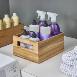 IDesign Acacia Wood Pantry Bin With Handles -Target KitchenAid GUEST e61fdf6f 8639 4d60 8fd4 ec50db2ac885