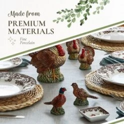Spode Woodland Festive Woodland Pheasant Salt & Pepper Shakers - Rustic Bird Table Accents, Fall Dining Décor, Male And Female Dolomite Pheasants -Target KitchenAid GUEST e662a611 f7ce 44ba 89a4 a1602ac8735e