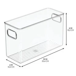 IDesign Set Of 4 Pantry Storage Bins With Handles - Clear -Target KitchenAid GUEST e6b4c6ab e816 4d65 b78a 41bcc7b347f9