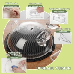 Itopfox Microwave Splatter Cover With Water Steamer, Clear Lid For Food, Integrated Handle, BPA-Free Splatter Guard, Essential Kitchen Gadgets -Target KitchenAid GUEST e6bcefbb dd2e 4d32 9814 e9c21a044413