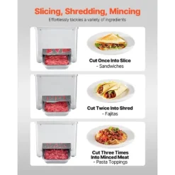 VEVOR Meat Cutter Machine, 550W Meat Slicer, 350 Lb/h Commercial Meat Cutting Machine, Stainless Steel, 3.5 Mm Thickness, Silver -Target KitchenAid GUEST e6c3f6f8 69fe 48c5 af8f ae8e1f976917