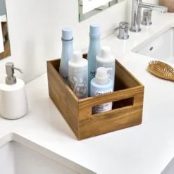 IDesign Acacia Wood Pantry Bin With Handles -Target KitchenAid GUEST e75a7640 74cf 4cc0 8f1a a13ae9f5a0ea