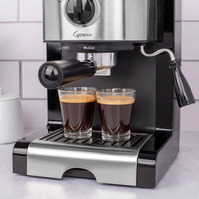 Capresso Pump Espresso/Cappuccino Machine -Stainless Steel EC100 116.04: Electric Espresso Maker, 46oz Capacity, 1350W 6 Capresso Pump Espresso/Cappuccino Machine -Stainless Steel EC100 116.04: Electric Espresso Maker, 46oz Capacity, 1350W - Image 4