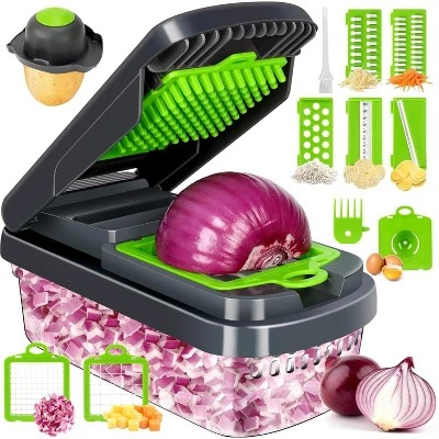 Maison All In One Professional Vegetable Chopper,15-in-1 Multifunctional Food Chopper 9 Maison All In One Professional Vegetable Chopper,15-in-1 Multifunctional Food Chopper - Image 7