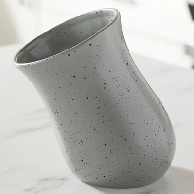 The Lakeside Collection Tilted Utensil Crocks - Gray 4 The Lakeside Collection Tilted Utensil Crocks - Gray - Image 2