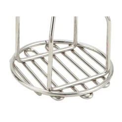 Winco Potato Masher With Wooden Handle, Round, 5"