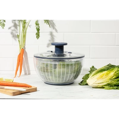 Luminuxe Salad Spinner Lettuce Spinner Vegetable Cleaner And Dryer, One-Handed Use, Built-in Draining System For Fresh, Crisp Clean Salad - 5.3 Quarts 7 Luminuxe Salad Spinner Lettuce Spinner Vegetable Cleaner And Dryer, One-Handed Use, Built-in Draining System For Fresh, Crisp Clean Salad - 5.3 Quarts - Image 5