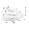IDesign Corner Spice Rack Organizer For Cabinets - Clear