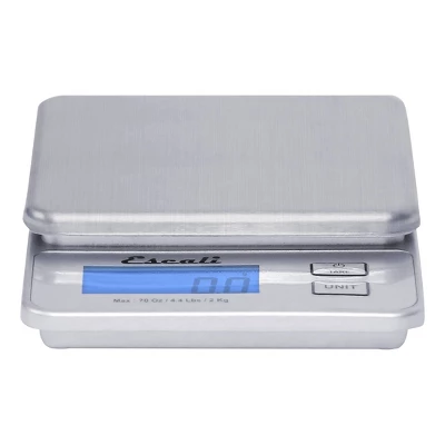 Escali Vera Compact Digital Scale: Stainless Steel Kitchen Food Scale, LCD Display, 4.4 Lb Capacity, Battery Included 4 Escali Vera Compact Digital Scale: Stainless Steel Kitchen Food Scale, LCD Display, 4.4 Lb Capacity, Battery Included - Image 2