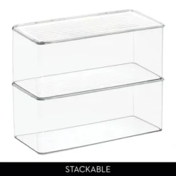 IDesign Stackable Hinged-Lid Storage Box - Clear -Target KitchenAid GUEST e8d64ed3 7cdb 4494 8532 f0043a440468