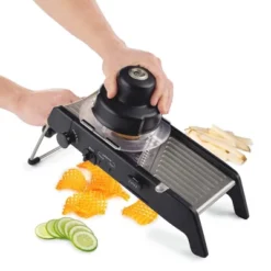 PL8 Professional Mandoline Black: Stainless Steel & ABS Vegetable Slicer, 4 Blades, Dishwasher-Safe -Target KitchenAid GUEST e9079f76 c07d 4f02 96b2 ca65e81078ee