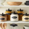 Talented Kitchen 158 Chalkboard Pantry Labels For Food Containers, Preprinted White All Caps On Black Stickers For Jars, Kitchen Organization -Target KitchenAid GUEST e9289699 79f2 48ab 9281 4131ed54cfca