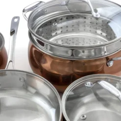 Oster® Oster Carabello 9 Piece Stainless Steel Cookware Combo Set In Copper 21 Oster® Oster Carabello 9 Piece Stainless Steel Cookware Combo Set In Copper -Target KitchenAid GUEST e9774acc 83db 4c75 b468 b20e9a032a7a