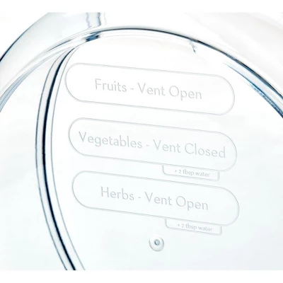 IDesign Round Produce Bin With Drainage Tray And Lid 6 IDesign Round Produce Bin With Drainage Tray And Lid - Image 4